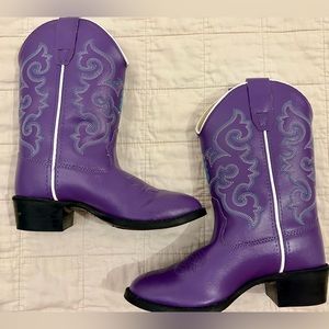 Toddler girls Old West 12.5 purple cowgirl boots